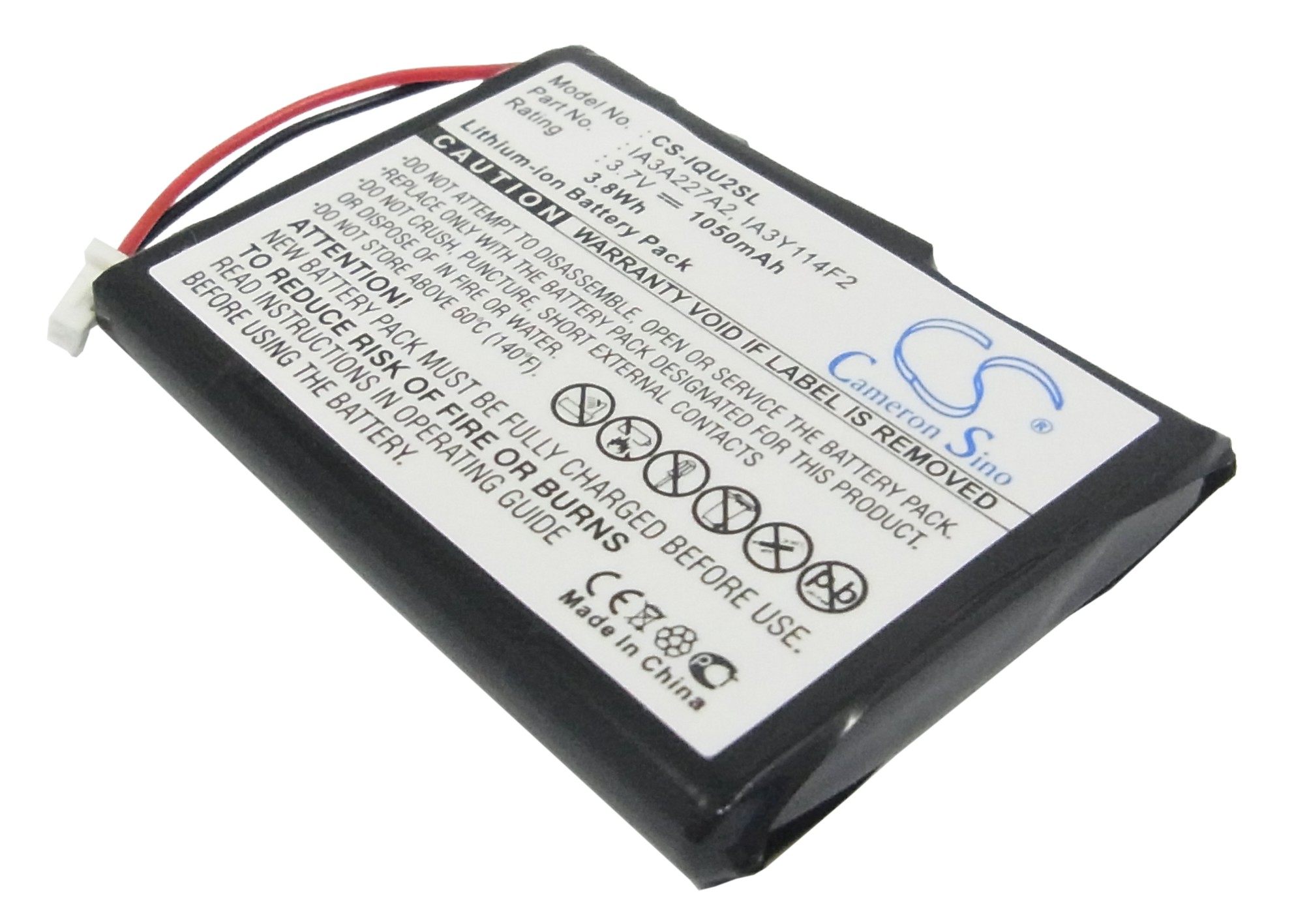 Garmin Quest 2 IA3A227A2 Replacement Battery 1050mAh