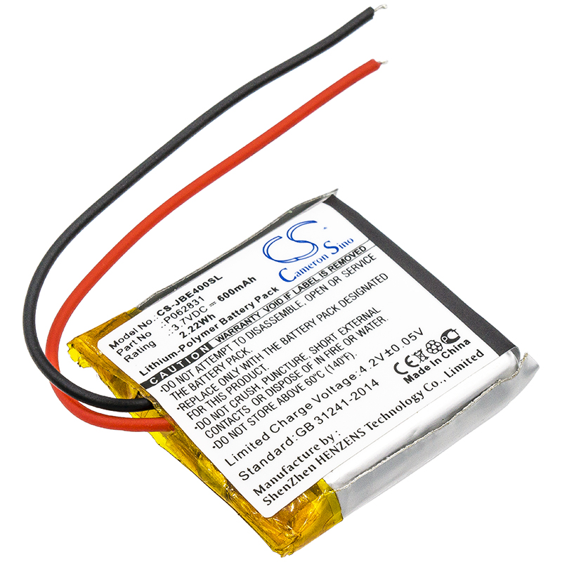 JBL Synchros S400BT Tune 600BT Replacement Battery 600mAh