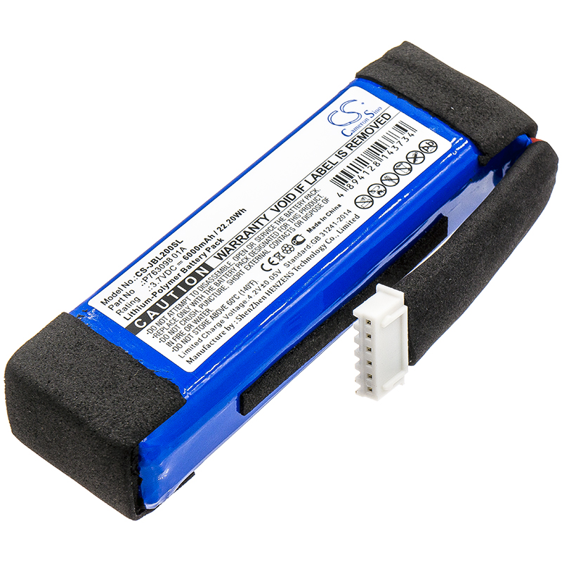JBL Link 20 P763098 01A Replacement Battery 3.7V 6000mAh