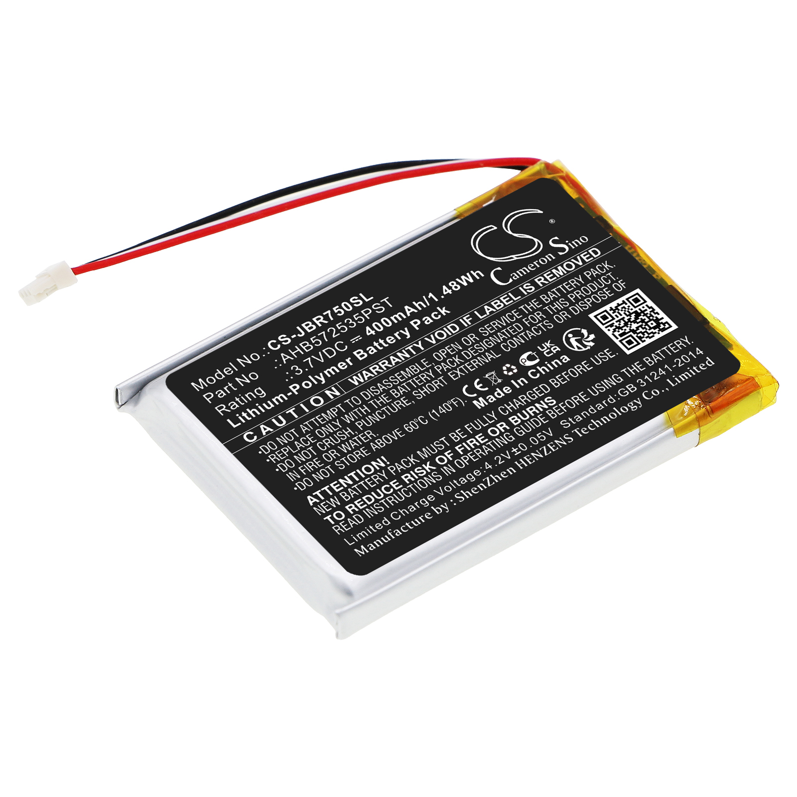 Jabra Evolve 75 AHB572535PST Headset Replacement Battery 400mAh