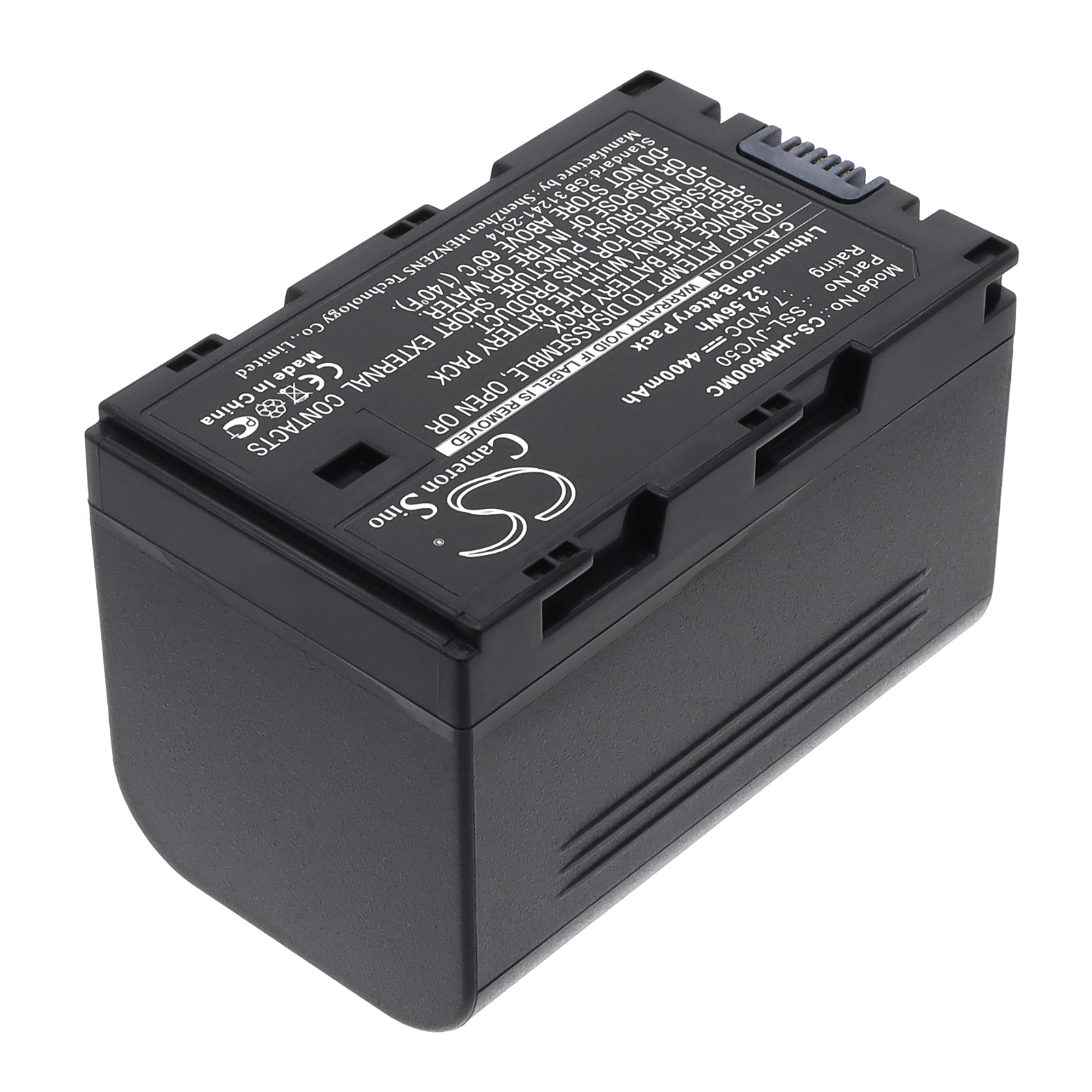 JVC GY-HM200 GY-HM600 Replacement Battery 7.4V 4400mAh