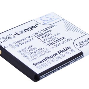 K-Touch L820 L820c TBE5707B TBL5995A Mobile/SmartPhone Replacement Battery 2000mAh