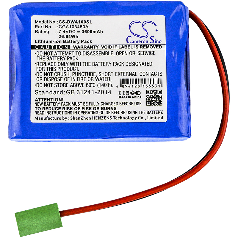 CGA103450A CEMB DWA 1000 wheel Replacement Battery 3600mAh