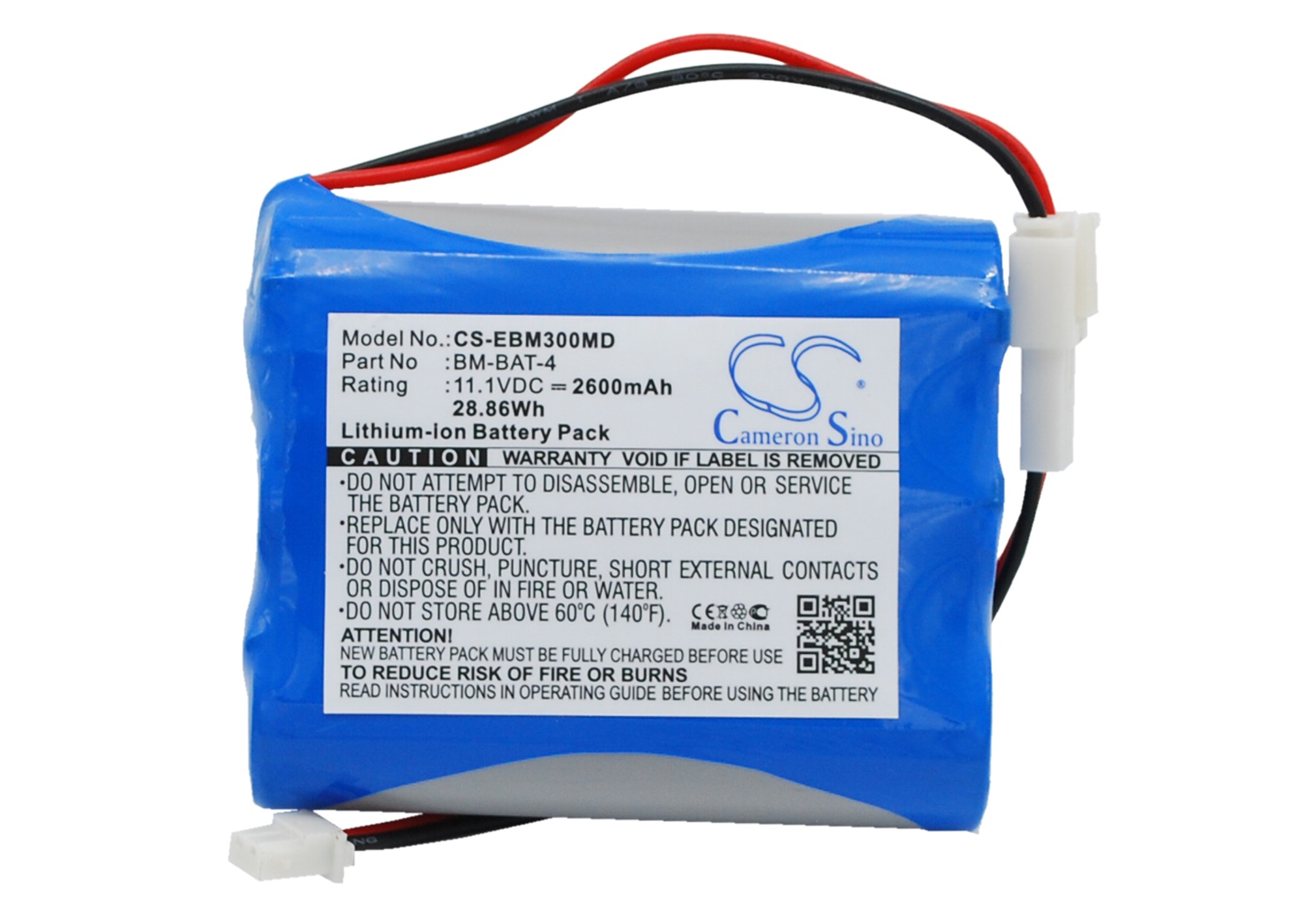 Bionet BM3 BM5 GIMA BM3 GIMA BM5 BM-BAT-4 Replacement Battery 11.1V 2600mAh