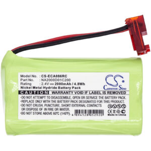 Earmuff 05455086 Control VP EEHCVP AMFM Remote Control Replacement Battery 2000mAh