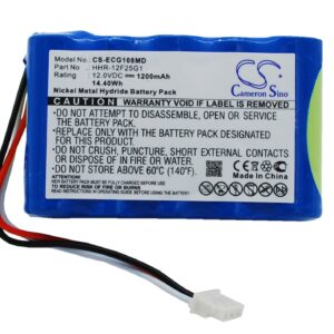 Kenz Cardico ECG-108 ECG-110 HHR-12F25G1 Medical Replacement Battery 1200mAh