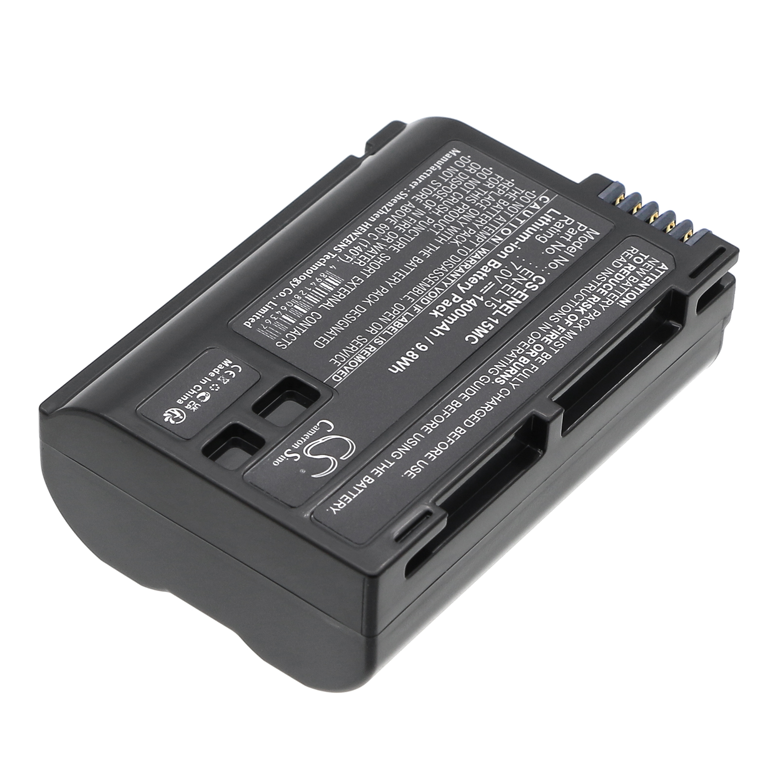 Nikon EN-EL15 Coolpix Series Replacement Battery 1400mAh