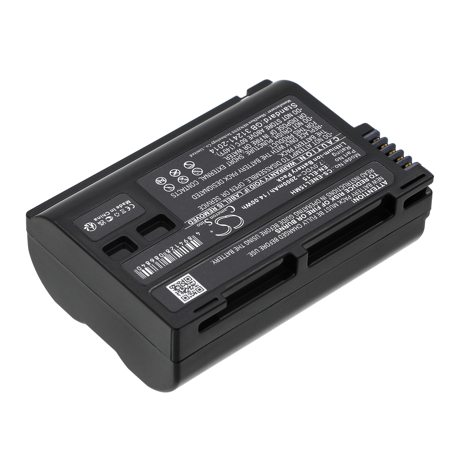 NIKON EN-EL15C LITHIUM-ION BATTERY 1 V1 Coolpix D7000 D500 Replacement Battery