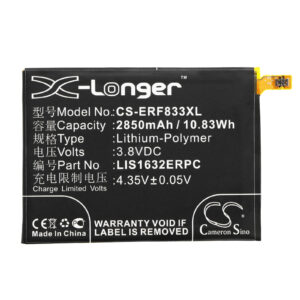 Sony Ericsson F8331 Replacement Battery 3.8V 2850mAh