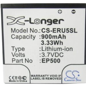 Sony Ericsson E15 E16 Kanna Replacement Battery 3.7V 900mAh