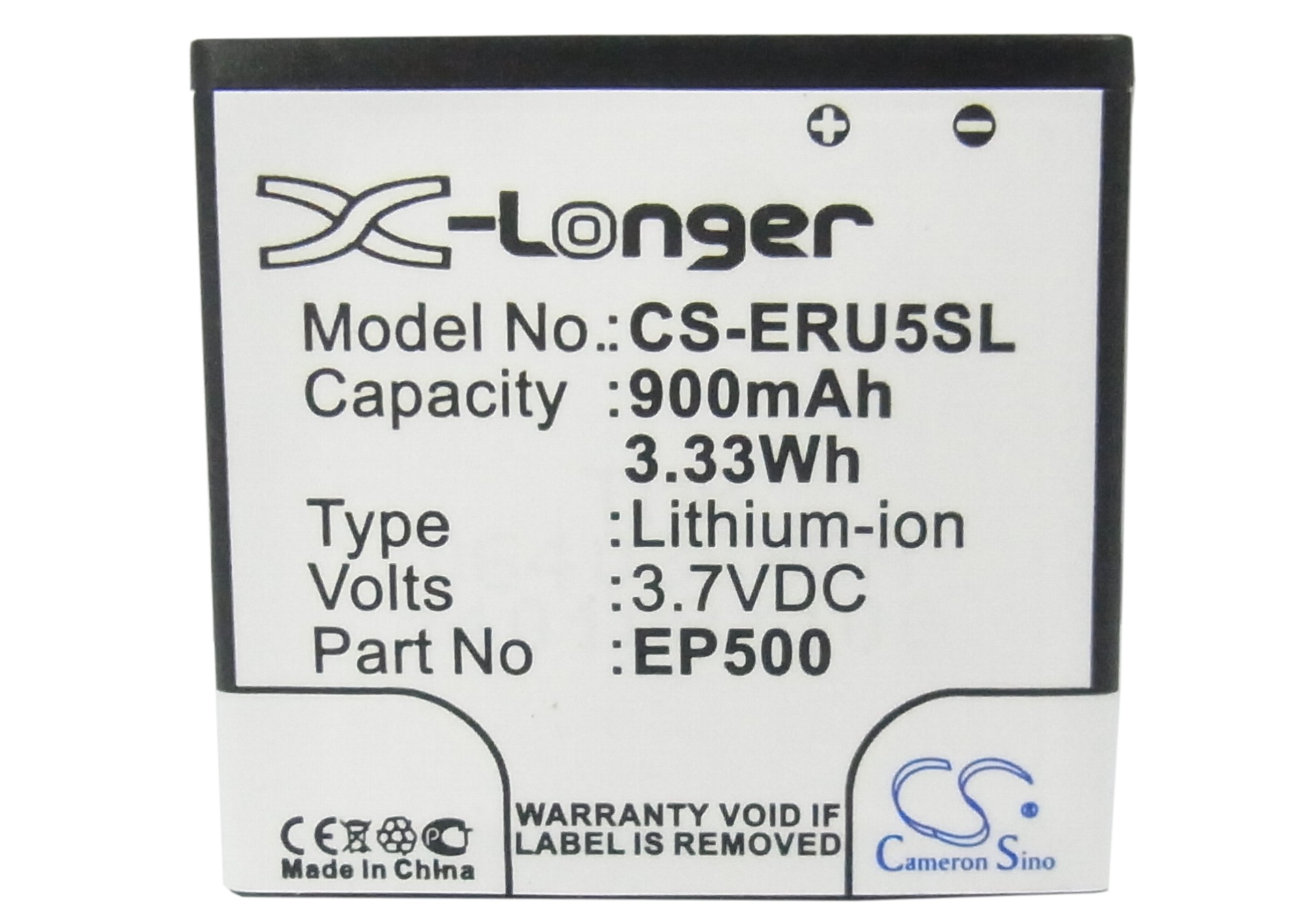 Sony Ericsson E15 E16 Kanna Replacement Battery 3.7V 900mAh