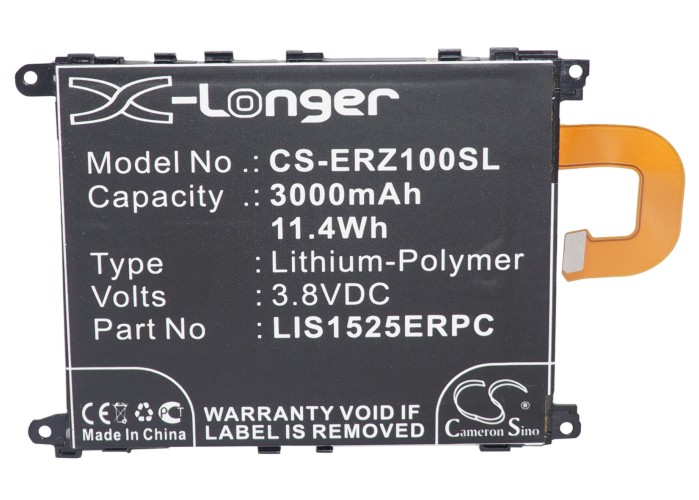 LIS1525ERPC Sony Ericsson Replacement Battery 3.8V 3000mAh