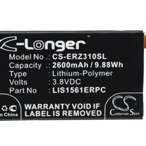 LIS1561ERPC Sony Ericsson Replacement Battery 3.8V 2600mAh
