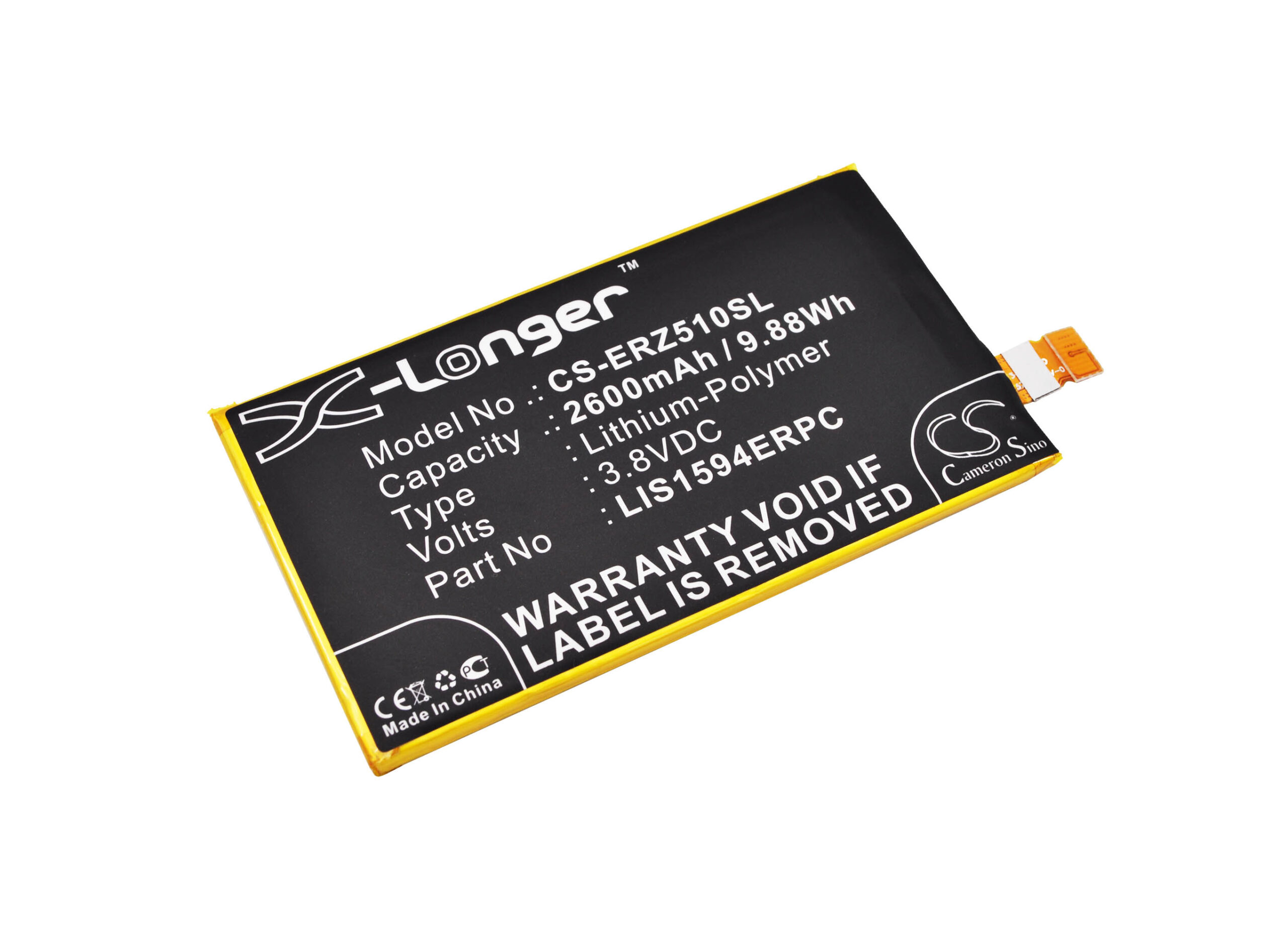 Sony Ericsson E5803 Replacement Battery 3.8V 2600mAh