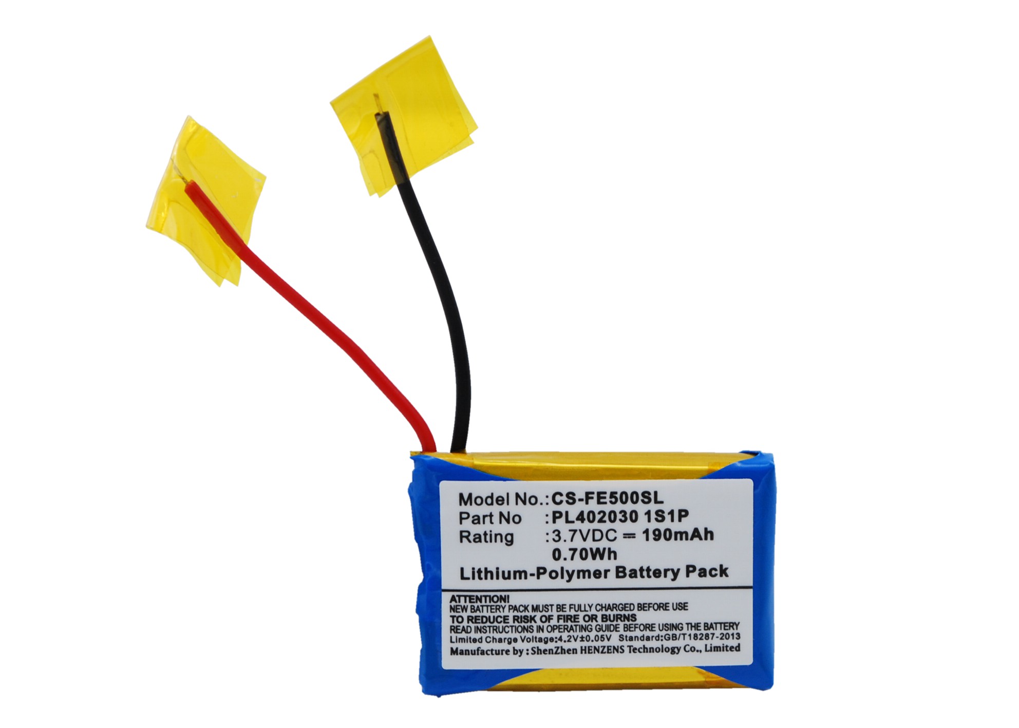 Fiio E3 E5 E6 PL402030 1S1P Amplifier Replacement Battery 190mAh