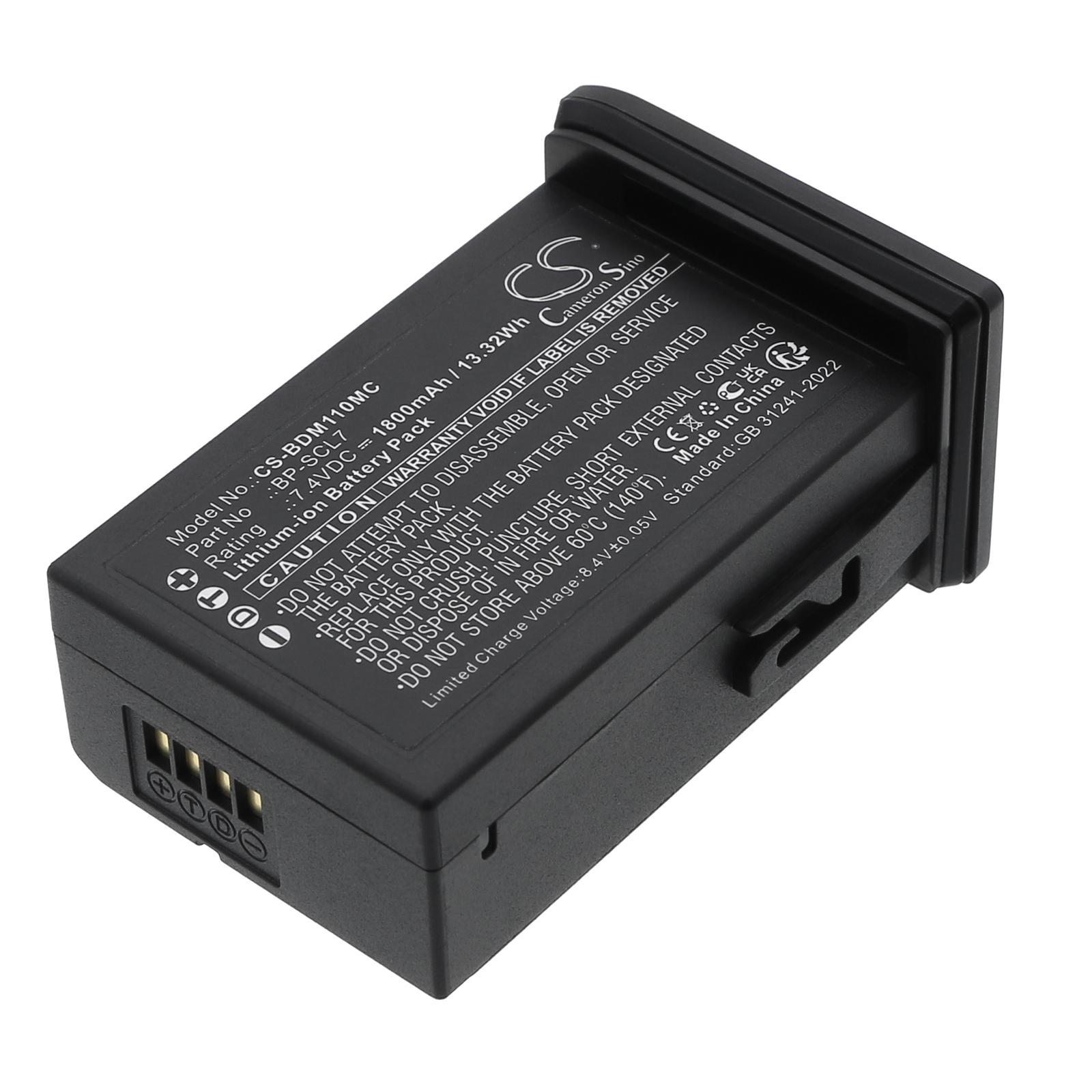 Replacement Battery for Leica BP-SCL7, M11, M11 Glossy, M11P, M11M, Lithium-ion 1800mAh 7.4V