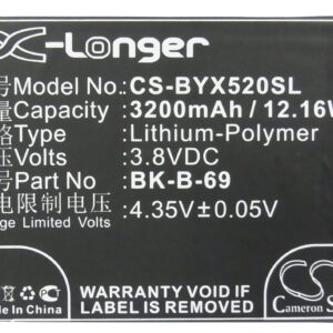 BBK B-69 Mobile/SmartPhone Replacement Battery 3.8V 3200mAh