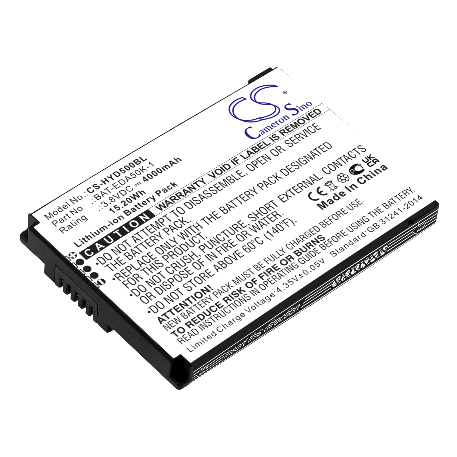 Honeywell EDA50K EDA51K ScanPal 50 Replacement Battery 3.8V 4000mAh