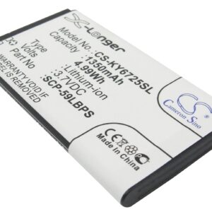 Kyocera C6725 C6730 Replacement Battery 3.7V 1350mAh