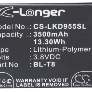 LG Chameleon D950 D955 D958 D959 F340 G Flex Replacement Battery 3500mAh