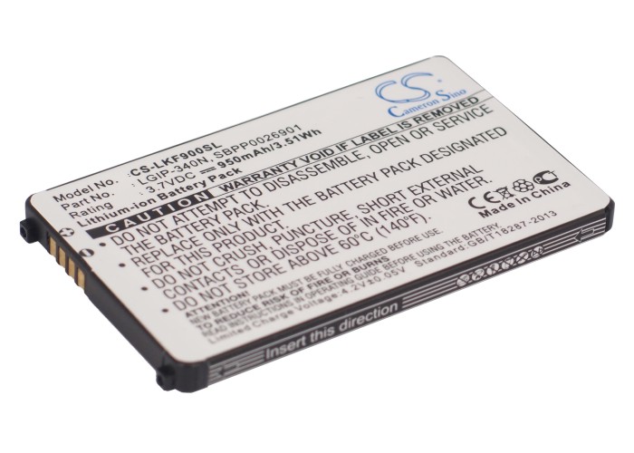 LGIP-340N Replacement Battery 3.7V 950mAh