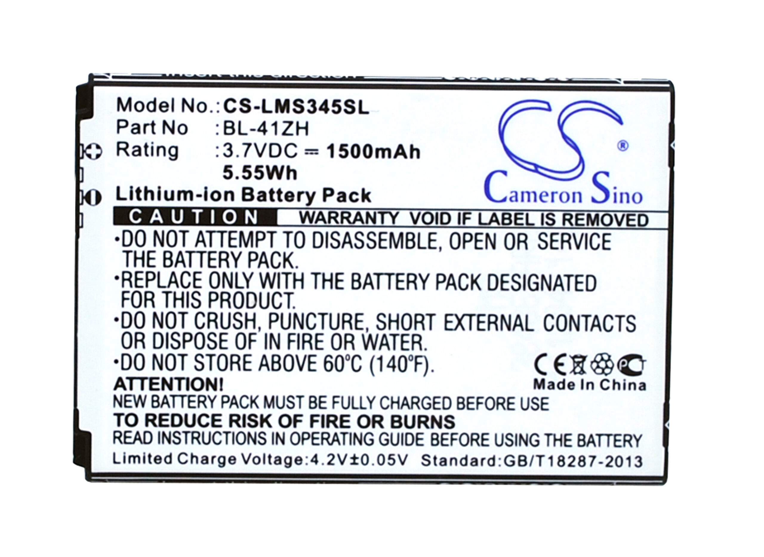 LG C40 Power D213 D290 Replacement Battery 3.7V 1500mAh