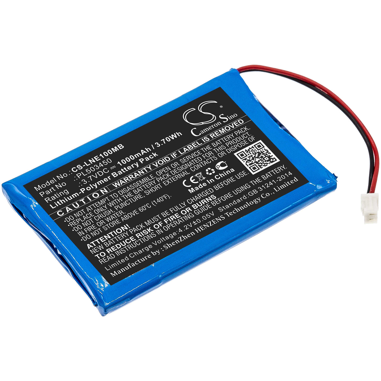 PL503450 Luvion Grand Elite Replacement Battery 3.7V 1000mAh
