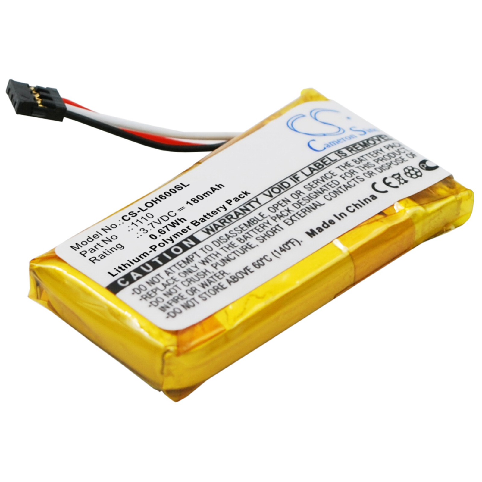 Logitech H600 981-000341 1110 Replacement Battery 180mAh
