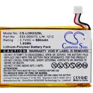 Logitech Ultratin Keyboard Cover Y-R0032 533-000070 Replacement Battery 500mAh