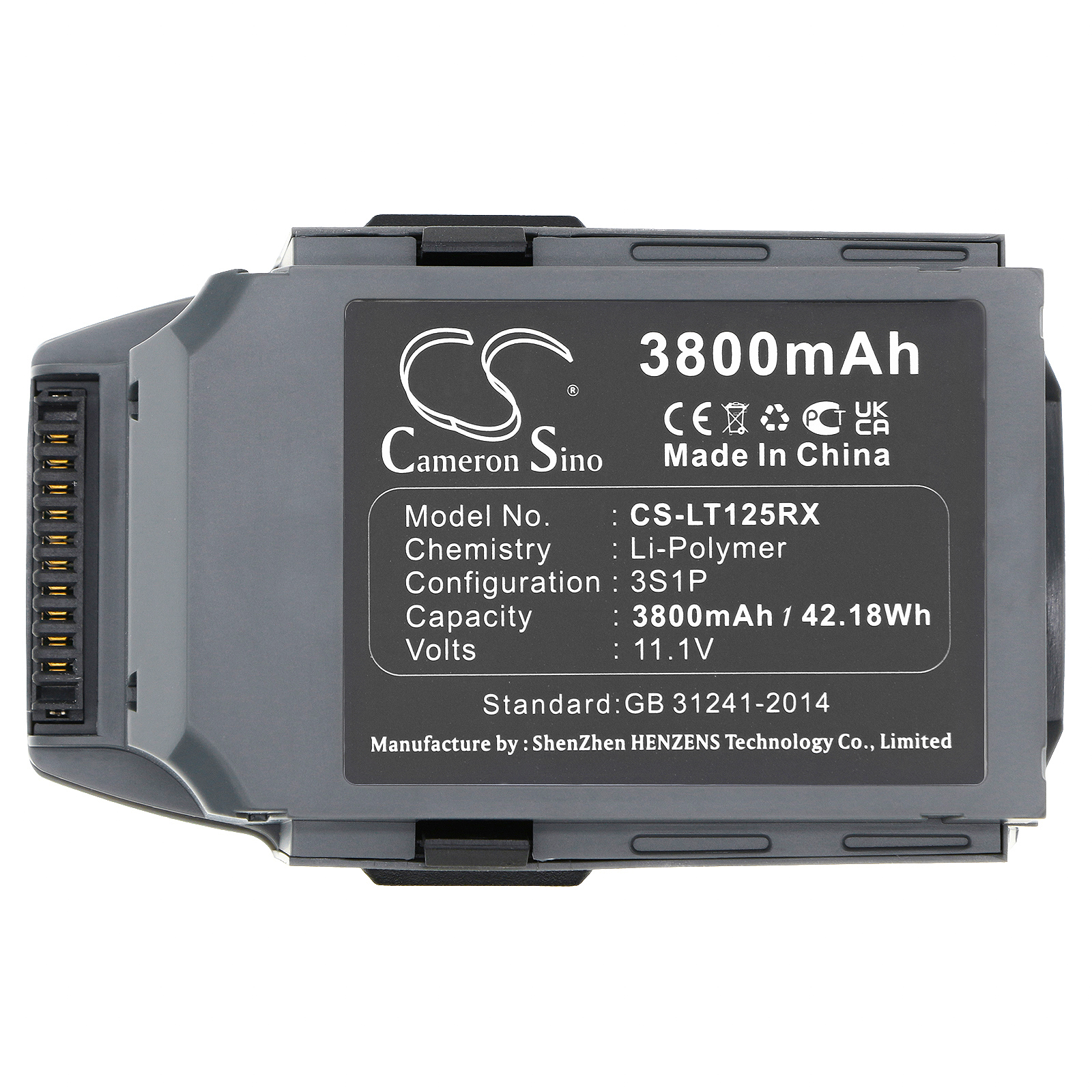 Replaces battery for DJI Mavic Pro, FB1-3830, 3800mAh