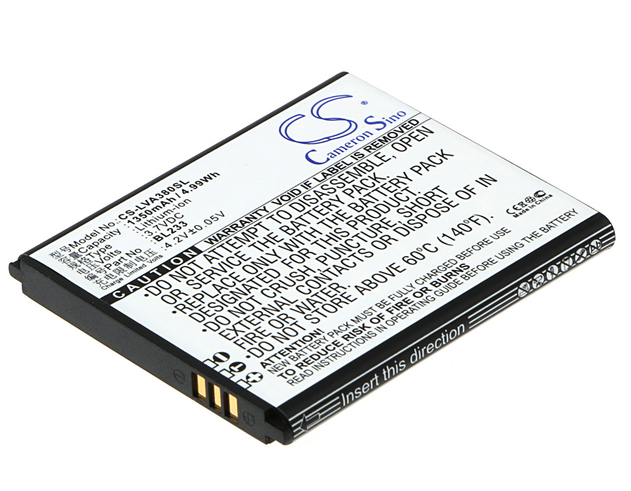Lenovo A1000-A A2800-D A3600-D A3800-D BL233 Replacement Battery 1350mAh