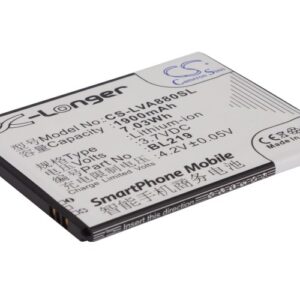 Lenovo A388t A880 A889 A916 BL219 Replacement Battery 3.7V 1900mAh