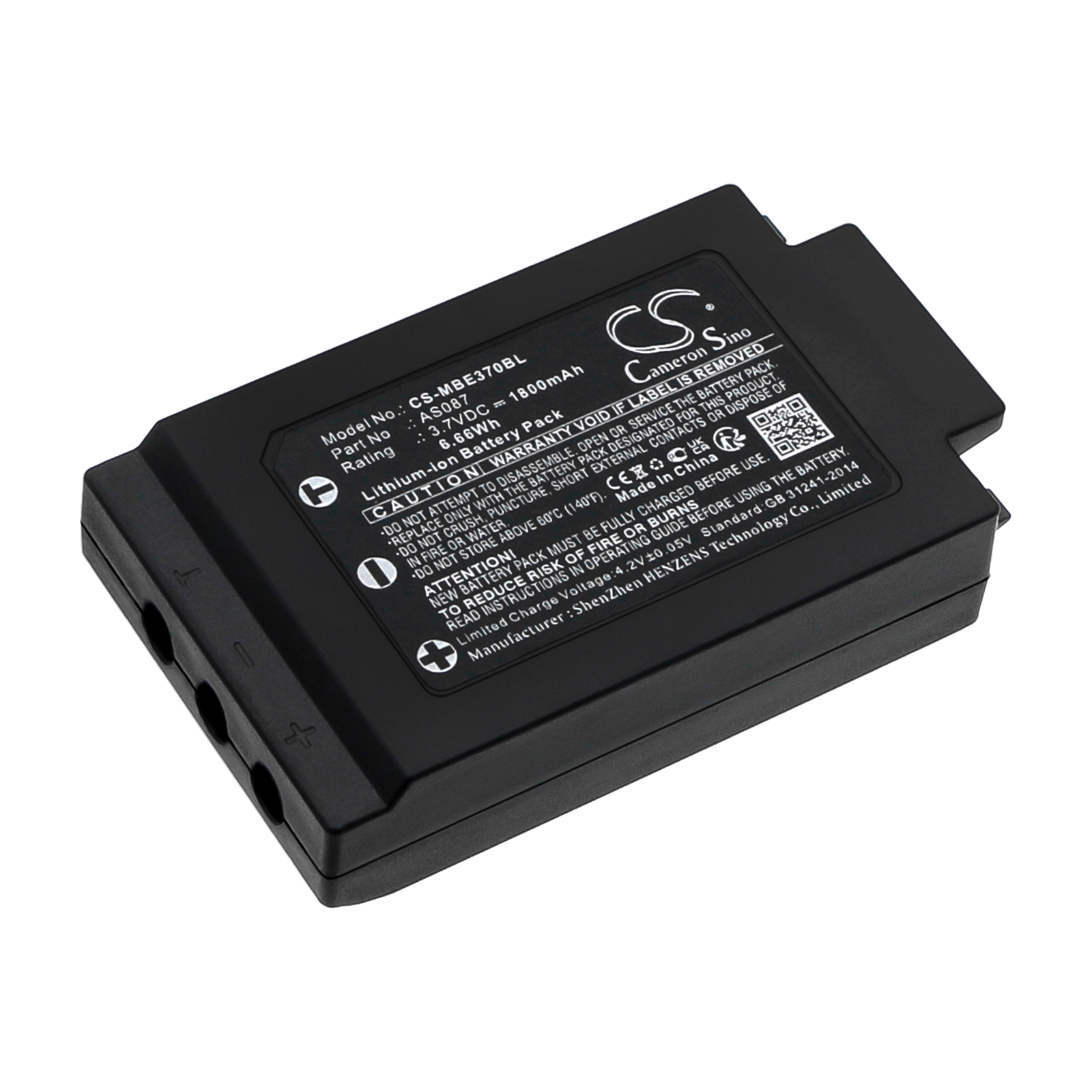 IMET AS087 Remote Control Replacement Battery 3.7V 1800mAh