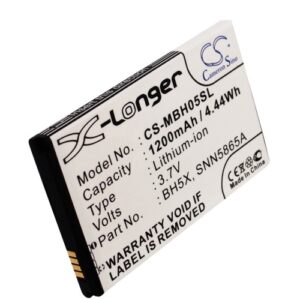 BH5X BATTERY Motorola Replacement Battery 3.7V 1200mAh