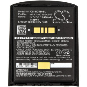 Symbol MC55 MC56 MC65 MC67 Replacement Battery 3.7V 2400mAh