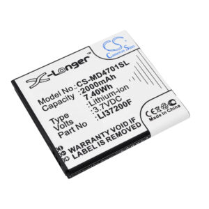Medion Life X4701 MD 98272 Replacement Battery 3.7V 2000mAh
