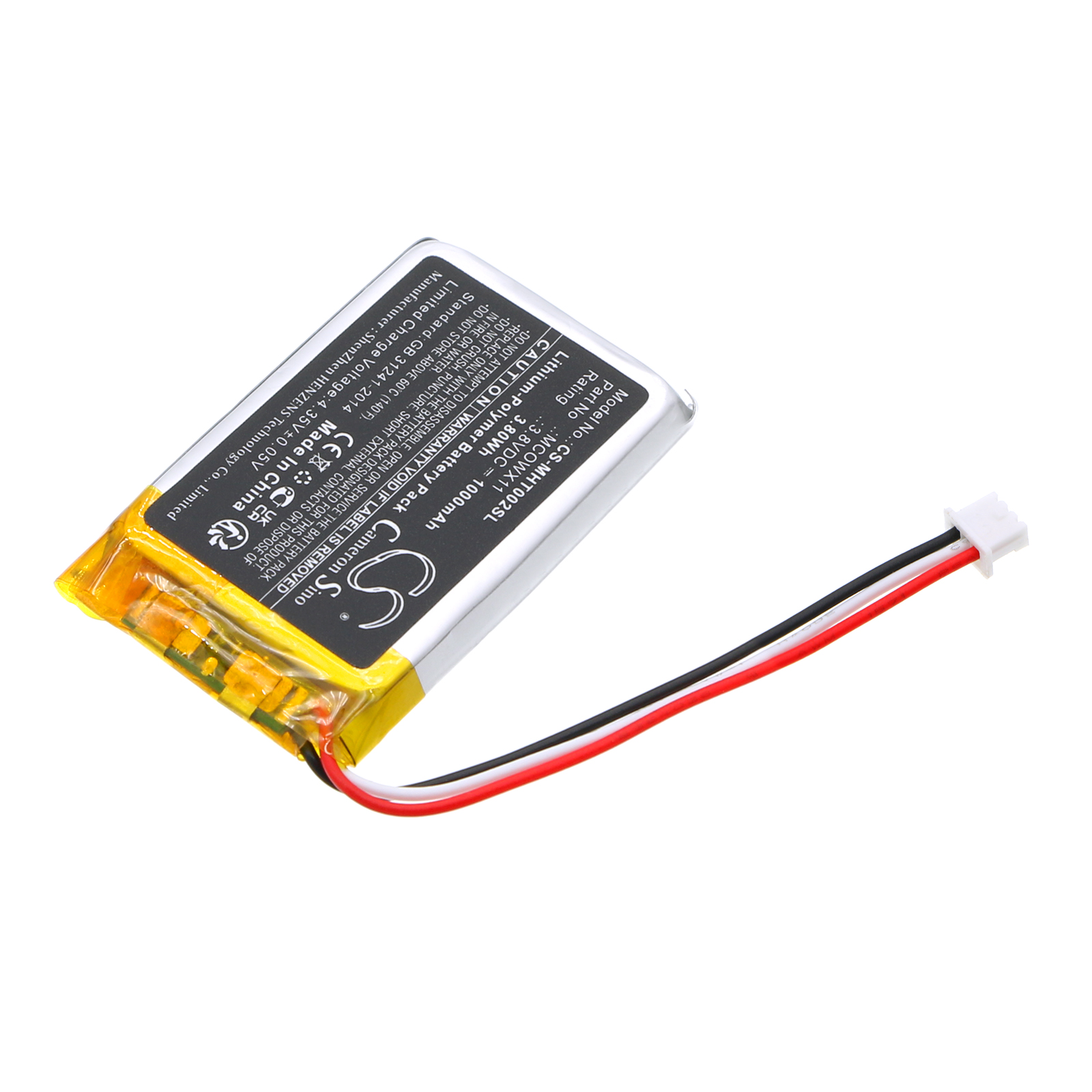Microsoft TLL-00002 MCOWX11 Headset Replacement Battery 1000mAh