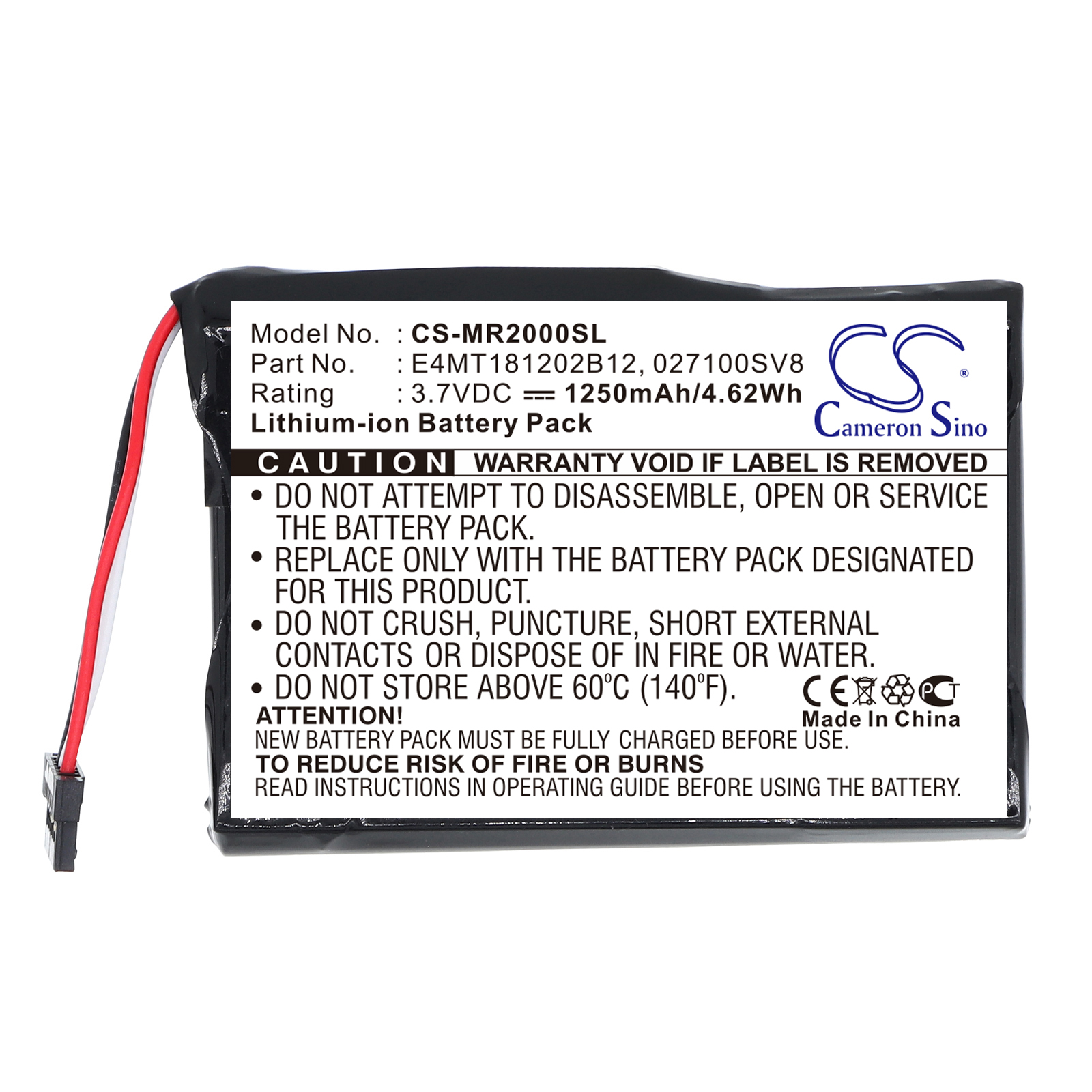 Magellan Maestro 3100 Replacement Battery 3.7V 1250mAh
