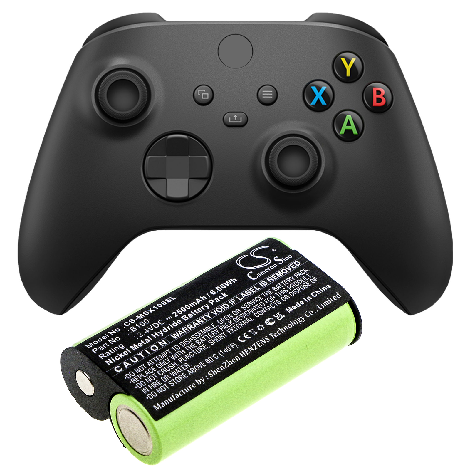 Microsoft Xbox One X B100 Video Game Replacement Battery 2500mAh