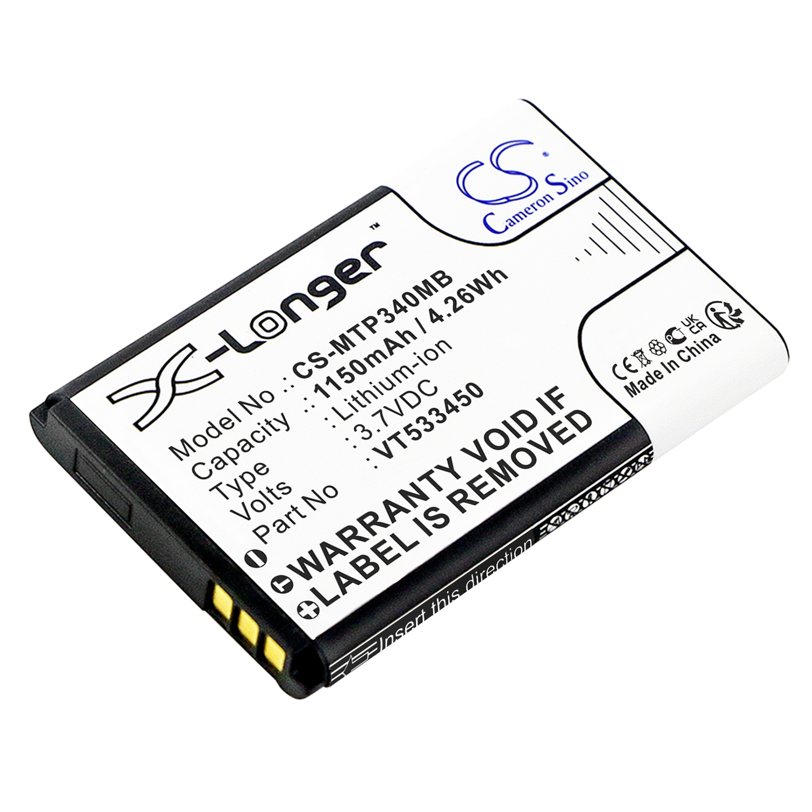 Motorola Ease 34 Ease 35 Replacement Battery 3.7V 1150mAh