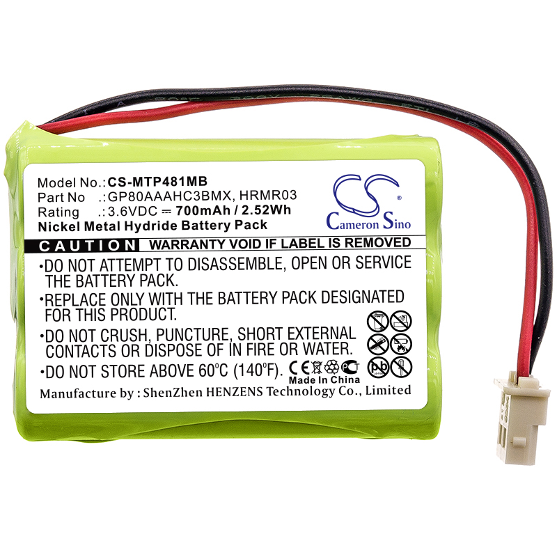 Fisher-Price J2457 J2458 Replacement Battery 3.6V 700mAh
