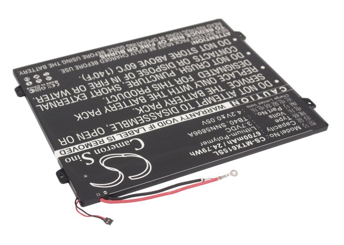 Motorola MZ615 MZ616 MZ617 Replacement Battery 3.7V 6700mAh