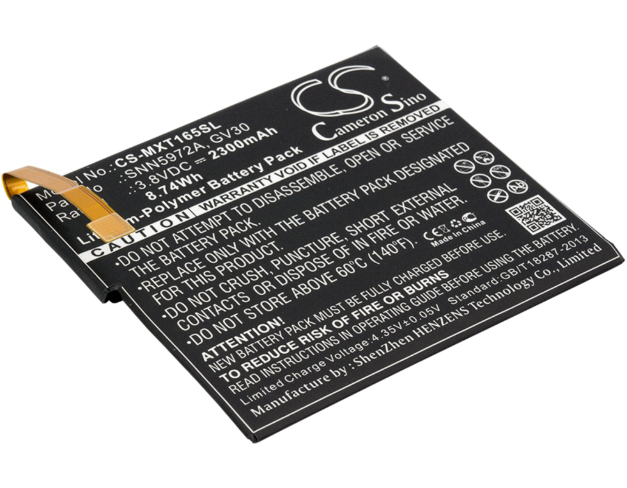 Motorola Moto Z Dual SIM Replacement Battery 3.8V 2300mAh
