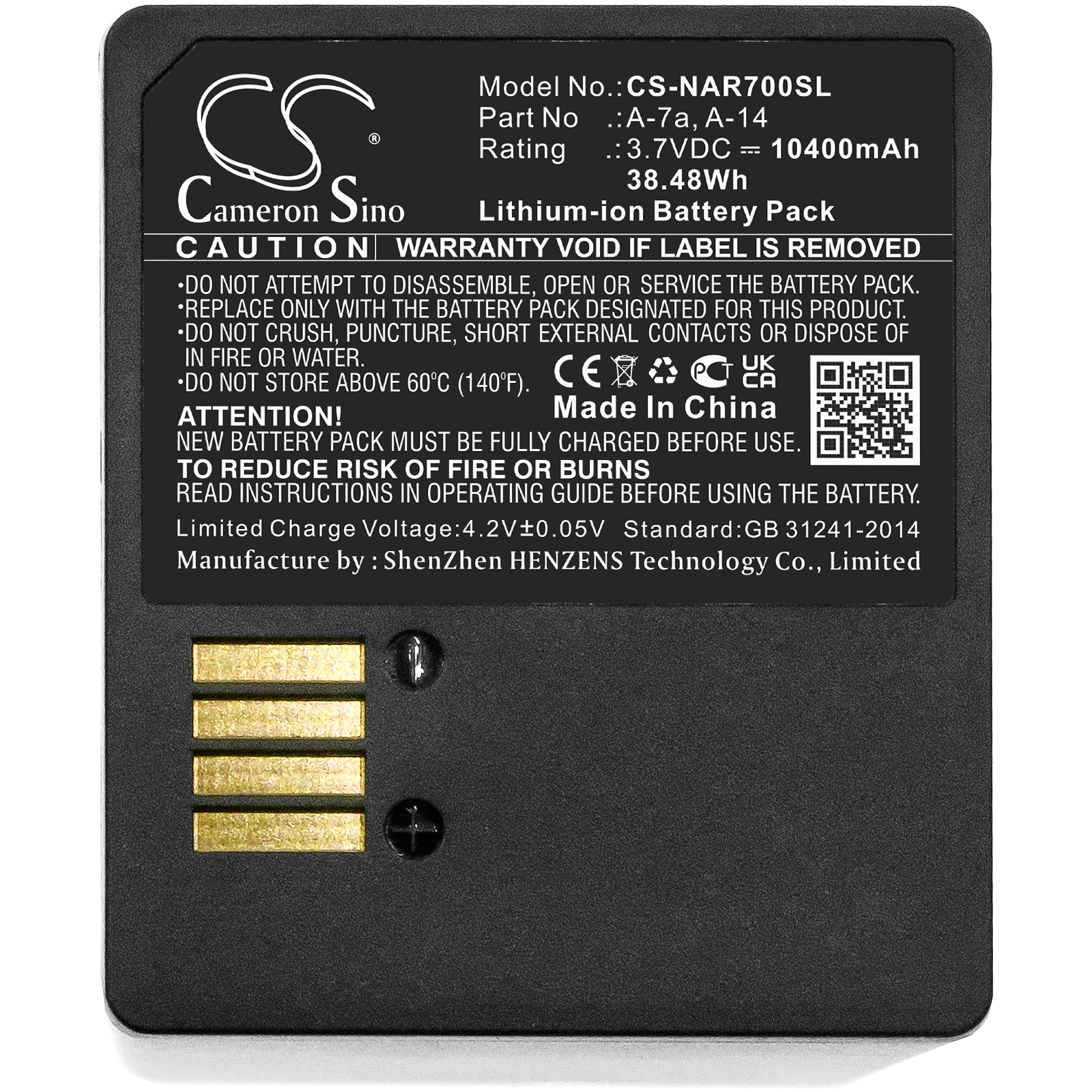 ARLO GO 2 BATTERY Replacement Battery 10400mAh