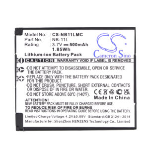 Canon NB-11L PowerShot Series Replacement Battery 500mAh