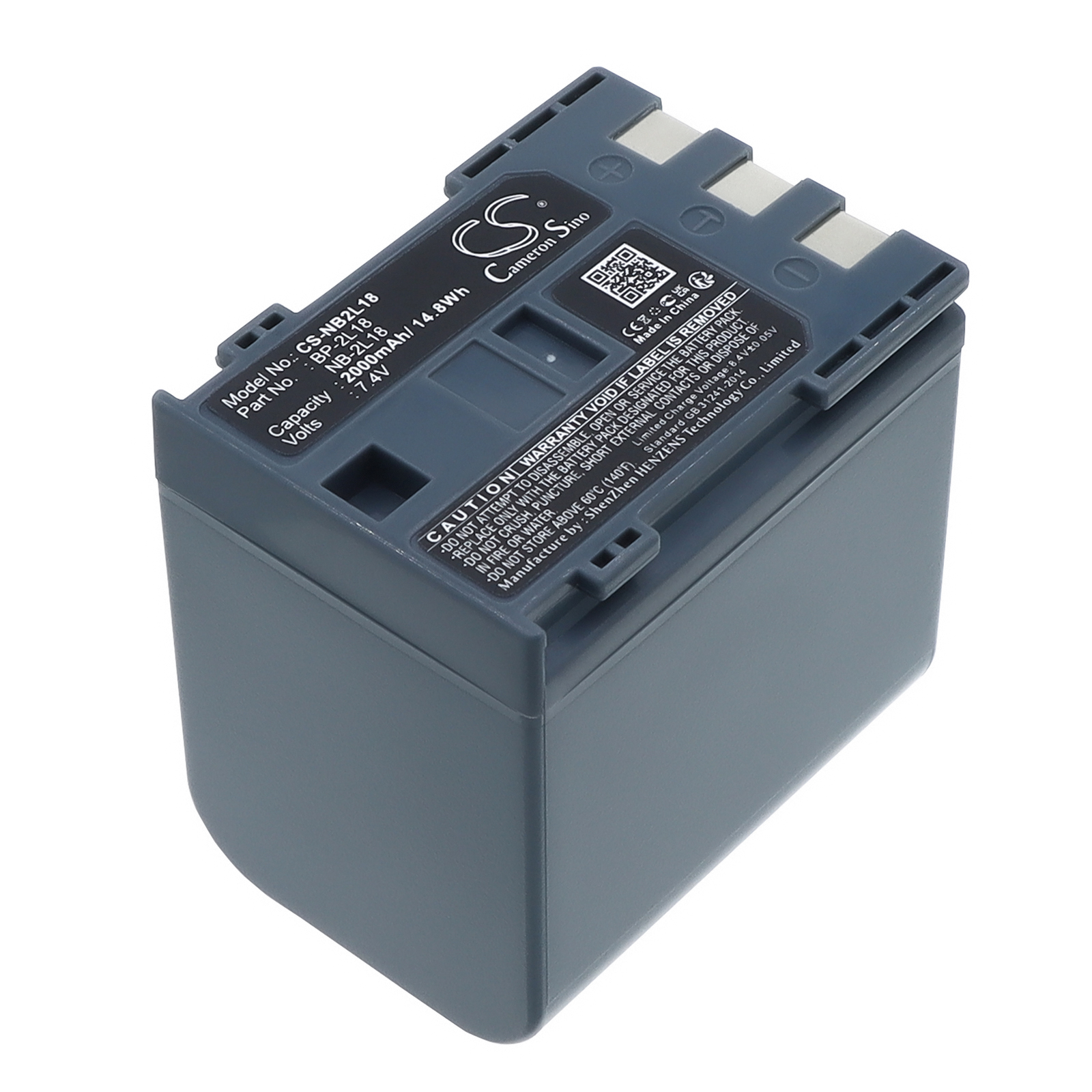 CANON NB-2AH CAPACITY MAH OFFICIAL DV-FV M100 DV5 DVM3 Replacement Battery