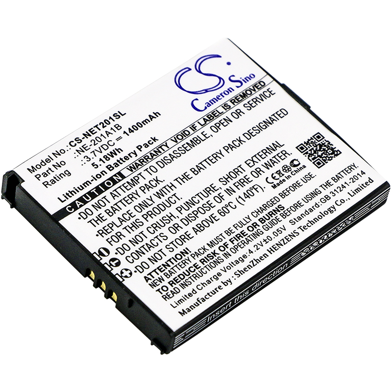 NEC NE-201A1A Terrain NE-201A1B Mobile/SmartPhone Replacement Battery 1400mAh