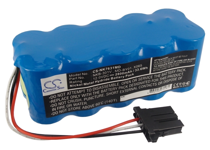 Nihon Kohden ECG-1350 Medical Replacement Battery 2800mAh