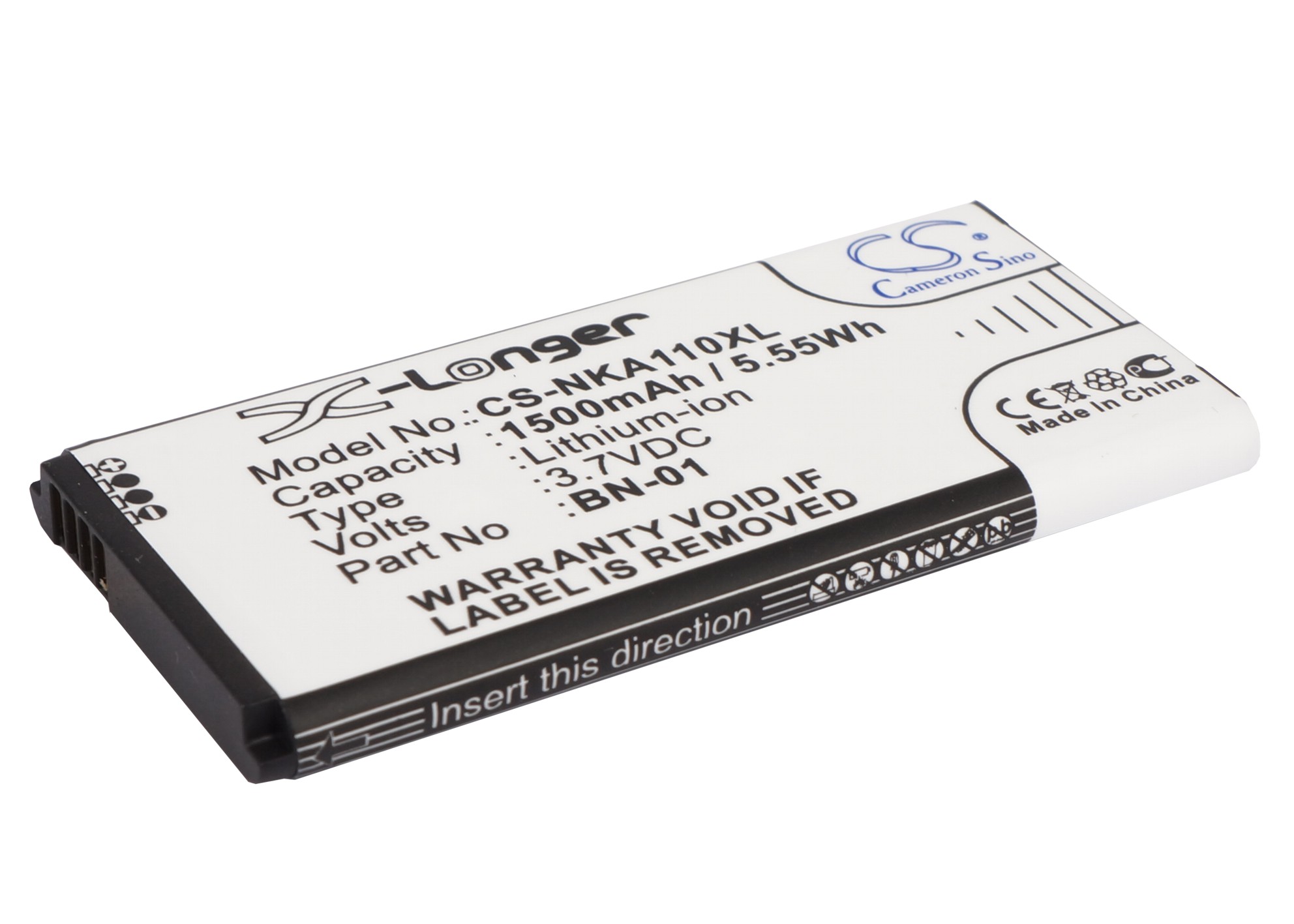 Nokia A110 Normandy RM-1053 Replacement Battery 3.7V 1500mAh