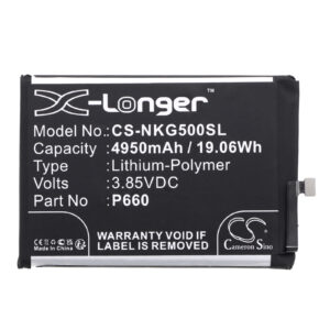 Nokia G50 TA-1358 TA-13618 TA-1367 TA-1370 TA-1390 Replacement Battery 4950mAh